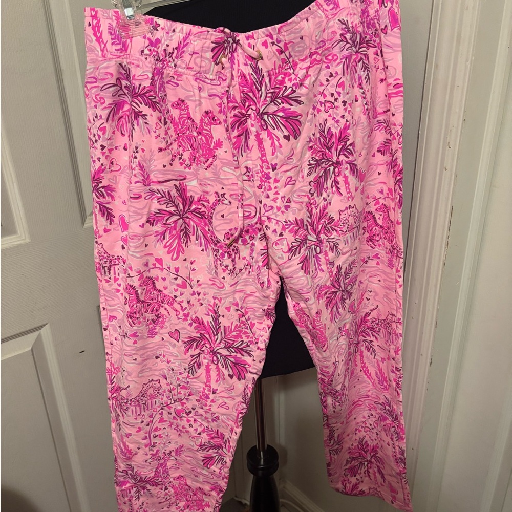 Lilly Pulitzer Elmira Pink Blossom Pants